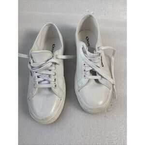 Superga Shoes Sneakers 39.5 white Leather Low Top  US Men’s 7 women’s 8.5